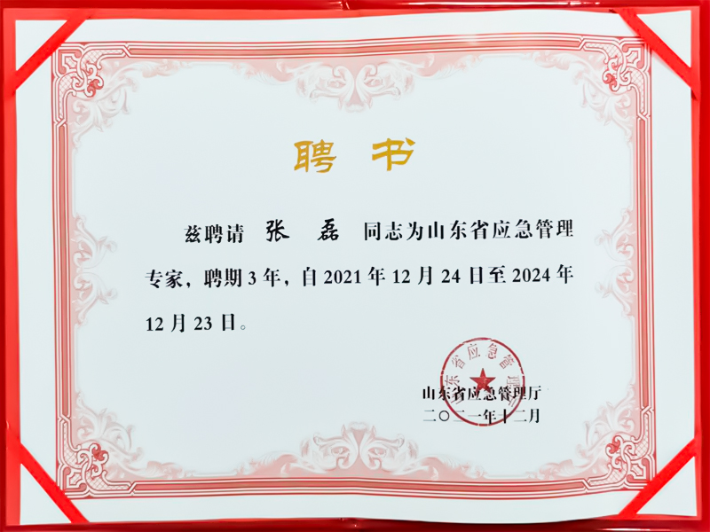 聘任证书