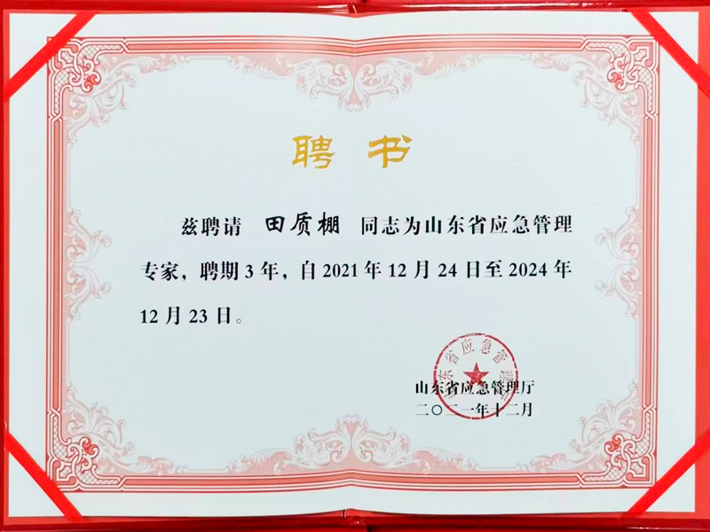 聘任证书
